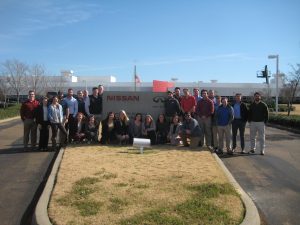 students at Nissan Plant